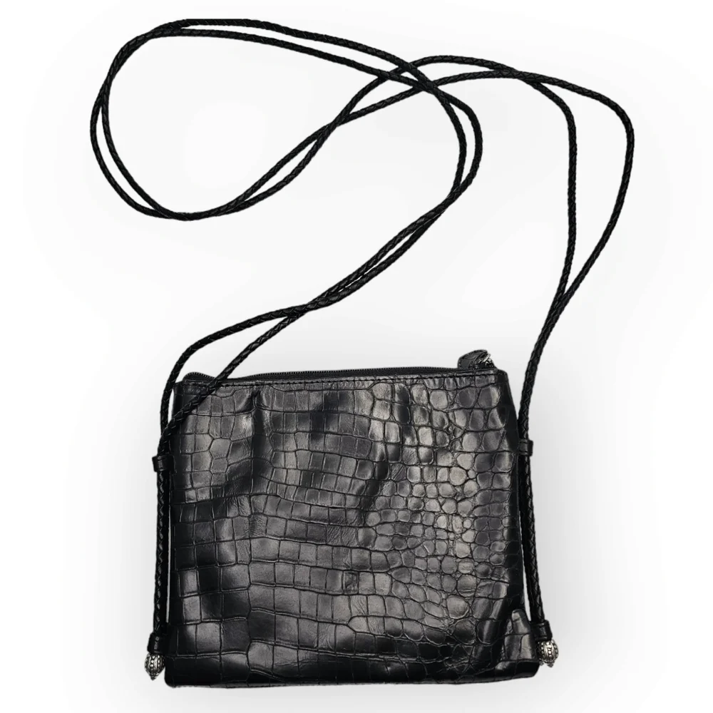 Brighton Croc Embossed Small Crossbody